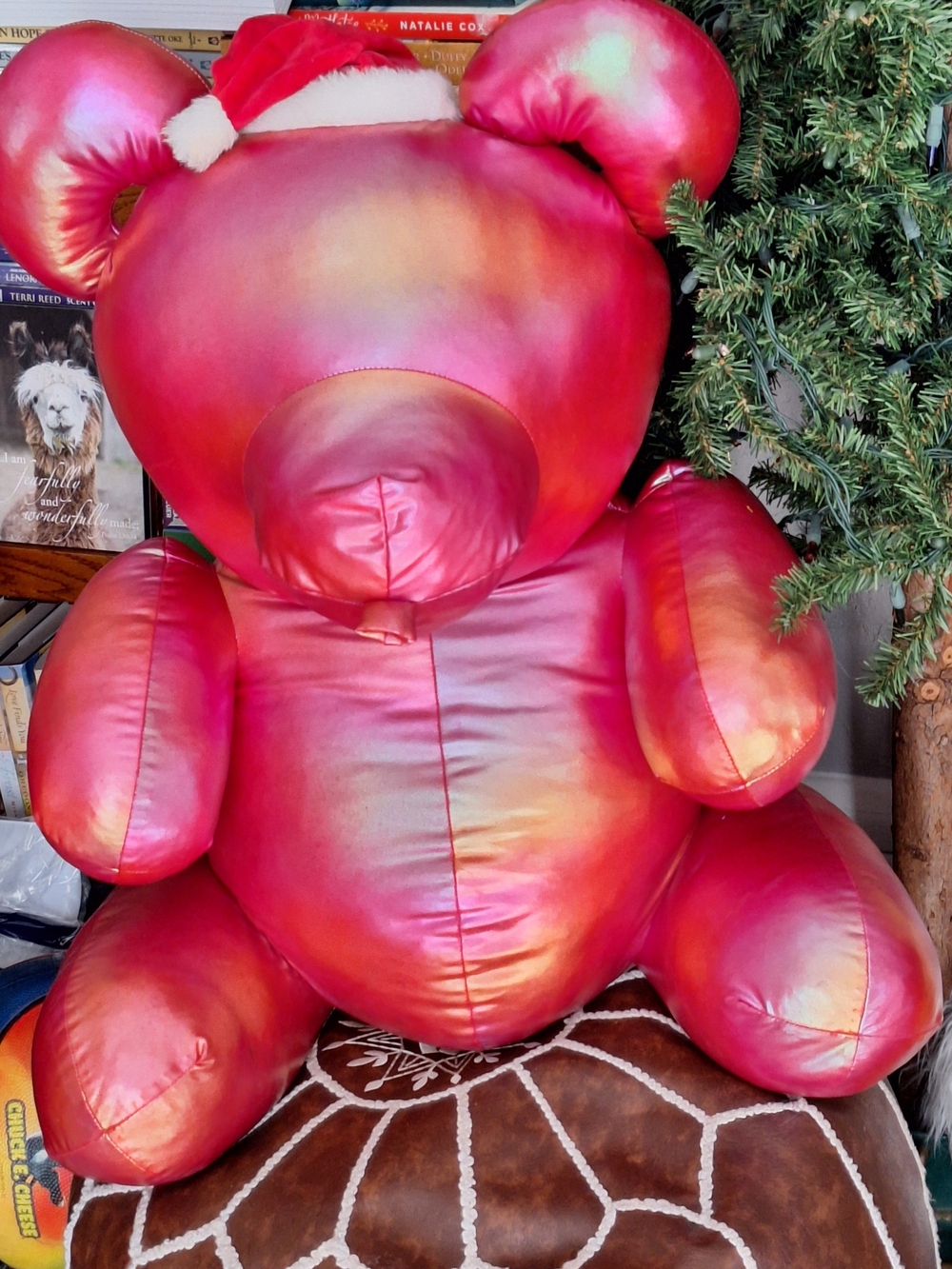 Iridescent Pink Holiday Large Gummy Bear